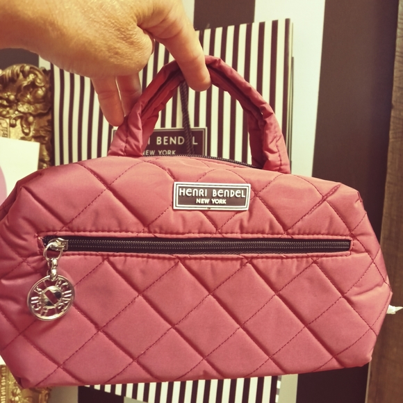 🌹Henri Bendel Blush Colored Makeup / Jewelry Tote- Brand New! - Picture 2 of 8